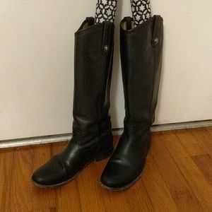 Frye black leather boots